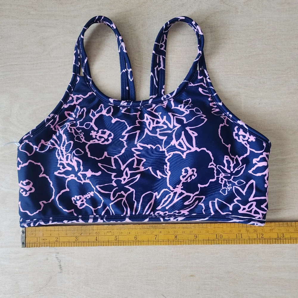 Athleta Girl Reversible Pool Days Bikini Top Pink S/7